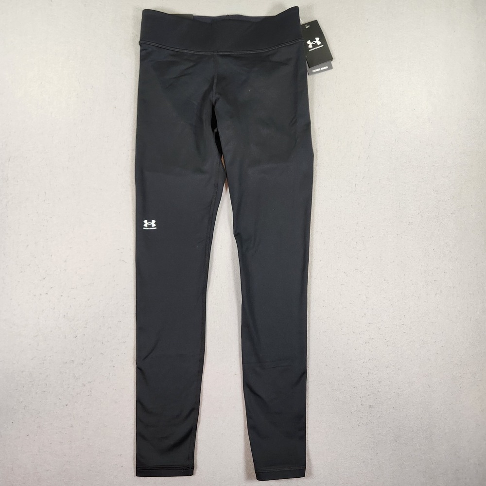 Under Armour Women's Black Compression HeatGear Mid Rise Leggings Small NWT - Picture 2 of 10
